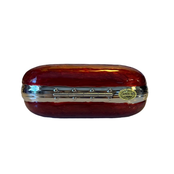 Perry Borrelli Mini Trinket Purse Butterfly & European Crystals - Picture 7 of 8